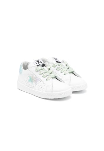 2 Star Kids Sneakers con paillettes - Bianco