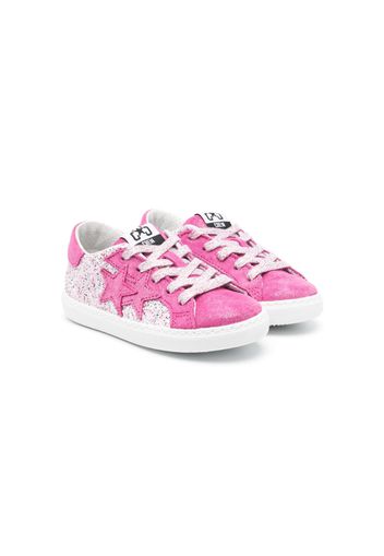 2 Star Kids Sneakers con paillettes - Rosa