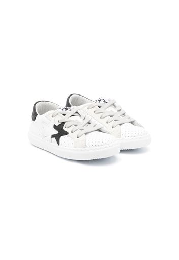 2 Star Kids Sneakers con applicazione - Bianco