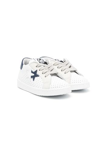 2 Star Kids Sneakers con applicazione - Bianco