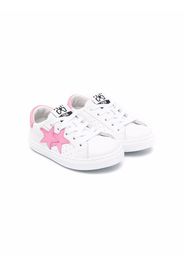 2 Star Kids star patch low-top sneakers - Bianco