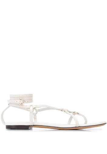 LOUISE - STRAPPY FLAT SANDAL W RINGS