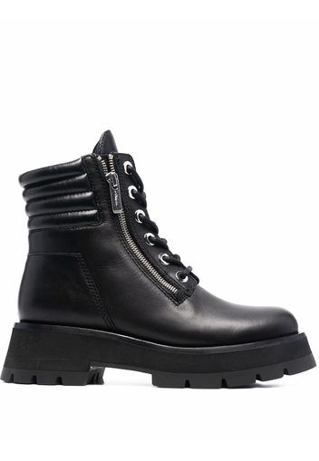 3.1 Phillip Lim KATE - LUG SOLE DOUBLE ZIP BOOT - Nero