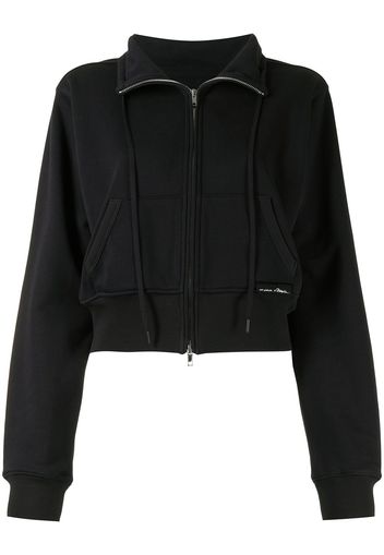 3.1 Phillip Lim DONT SWEAT IT TERRY ZIP-UP - Nero