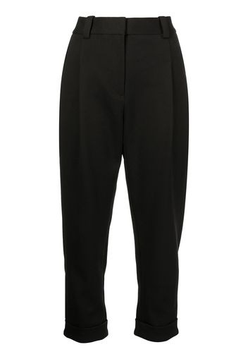 3.1 Phillip Lim PLEAT FRONT TAPERED CUFFED TAILORED TROUSER - Nero