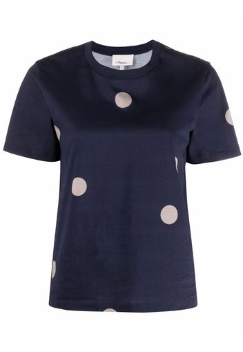 3.1 Phillip Lim polka dot cotton T-shirt - Blu