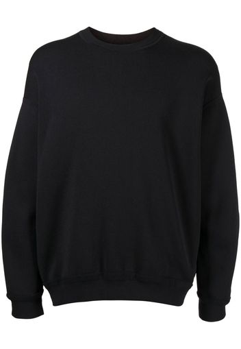 3.1 Phillip Lim DOUBLE KNIT CREW W ZIP SLEEVE - Blu