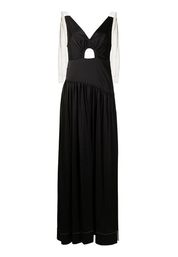 3.1 Phillip Lim V-neck long dress - Nero