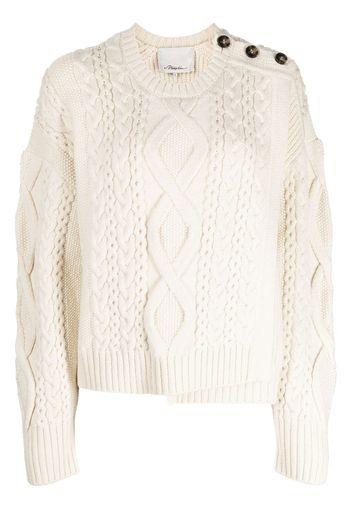 3.1 Phillip Lim cable knit jumper - Bianco