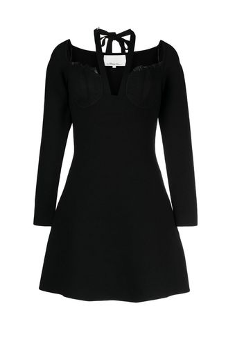 3.1 Phillip Lim halterneck long-sleeved dress - Nero