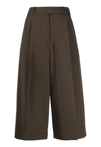 3.1 Phillip Lim Pantaloni plissettati crop - Verde