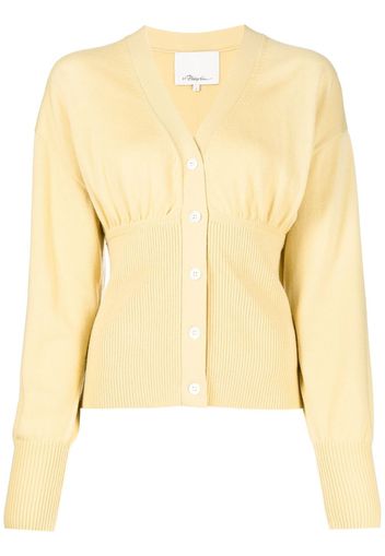 3.1 Phillip Lim Ruffle-Seamed wool cardigan - Giallo