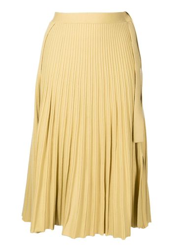 3.1 Phillip Lim pleated wool-blend midi skirt - Giallo