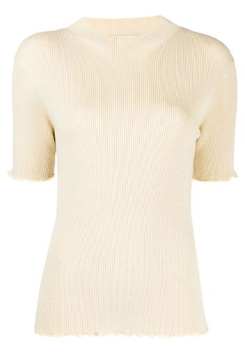 3.1 Phillip Lim cut-out ribbed knit top - Toni neutri