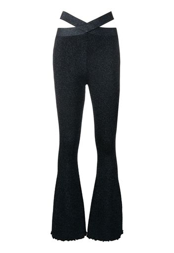 3.1 Phillip Lim Pantaloni a gamba ampia con dettaglio cut-out - Nero