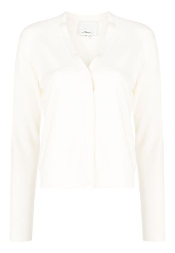 3.1 Phillip Lim V-neck crepe cardigan - Bianco