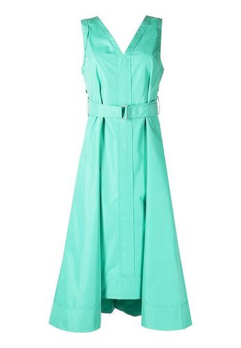 3.1 Phillip Lim V-neck belted sleeveless midi dress - Verde