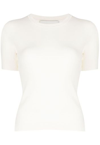 3.1 Phillip Lim crepe-texture short-sleeve top - Bianco