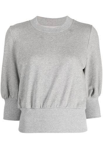 3.1 Phillip Lim mélange-effect puff-sleeve top - Grigio