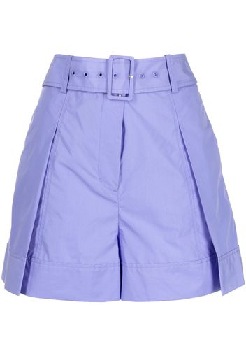 3.1 Phillip Lim pleat-detailing belted shorts - Viola