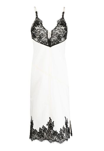 3.1 Phillip Lim floral-lace denim dress - Bianco