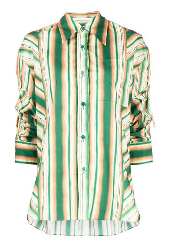 3.1 Phillip Lim striped long-sleeve shirt - Verde