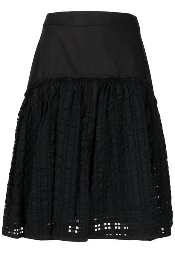 3.1 Phillip Lim Taffeta checked midi skirt - Nero