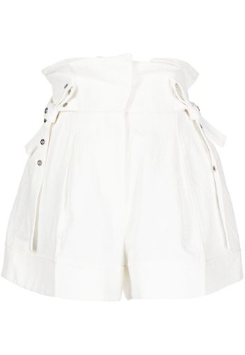 3.1 Phillip Lim Paperbag cotton-linen shorts - Bianco
