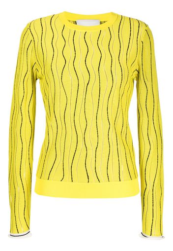 3.1 Phillip Lim ART NOUVEAU JACQUARD LS PO - Giallo