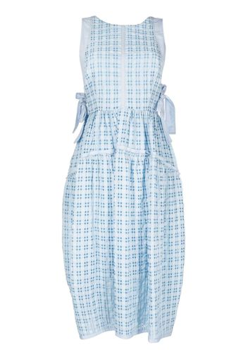 3.1 Phillip Lim Taffeta checked sleeveless dress - Blu