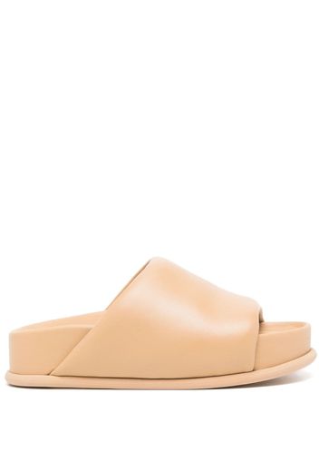 3.1 Phillip Lim Freida Pillow platform slides - Toni neutri