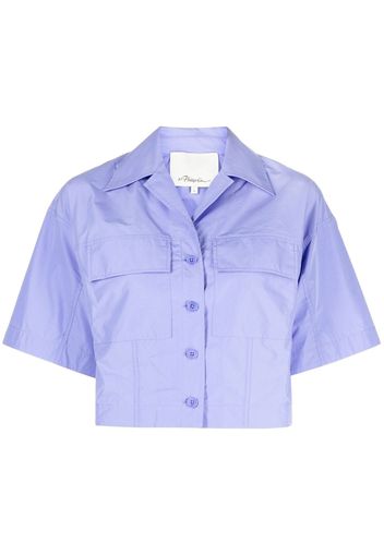 3.1 Phillip Lim notched-collar cropped shirt - Viola