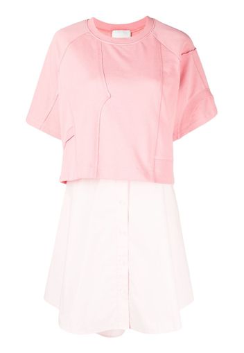 3.1 Phillip Lim patchwork T-shirt dress - Rosa