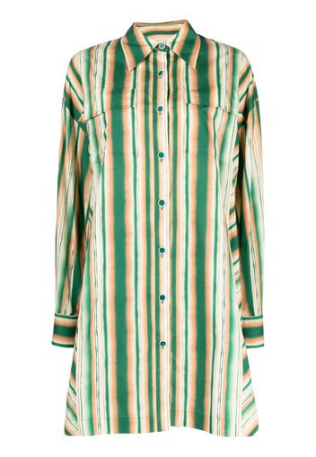 3.1 Phillip Lim striped cotton shirt dress - Verde