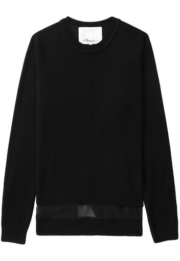 3.1 Phillip Lim Maglione con orlo asimmetrico - Nero