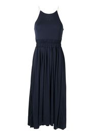 3.1 Phillip Lim SL SHIRRED WAIST LONG KNIT DRESS W SNAKE CHAIN STRAPS - Blu