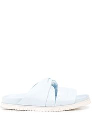 3.1 Phillip Lim TWISTED LTHR POOL SLIDE - Blu