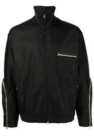 3.1 Phillip Lim curve-zip windbreaker - Nero