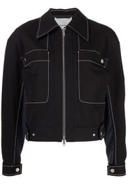 3.1 Phillip Lim ripstop-panel canvas jacket - Nero