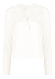 3.1 Phillip Lim V-neck crepe cardigan - Bianco