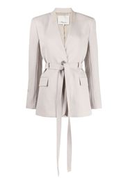 3.1 Phillip Lim Blazer monopetto con nodo alla vita - Grigio