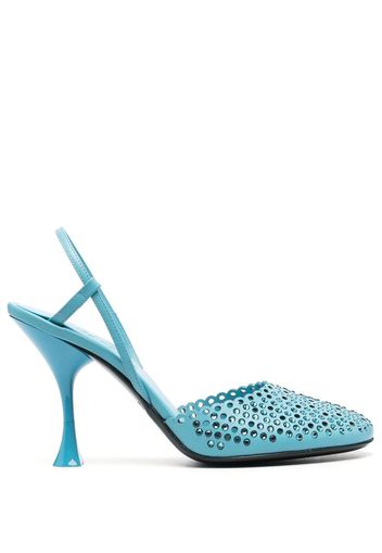 3juin 100mm crystal-embellished pumps - Blu