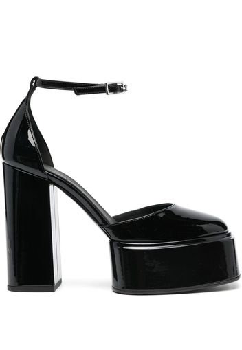 3juin 115mm platform leather pumps - Nero