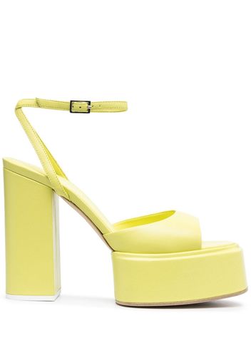 3juin Beth 130mm platform sandals - Verde