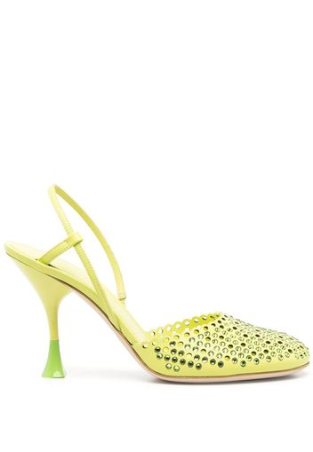 3juin Pumps con strass - Verde