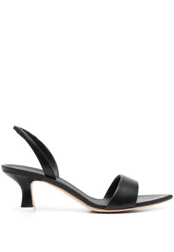 3juin 65mm leather slingback sandals - Nero