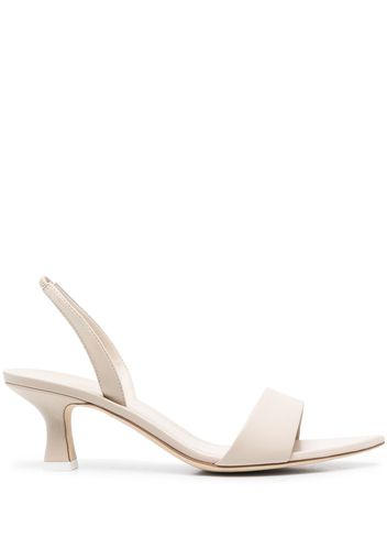 3juin 70mm leather slingback sandals - Toni neutri