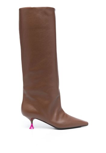 3juin 55mm knee-length leather boots - Marrone