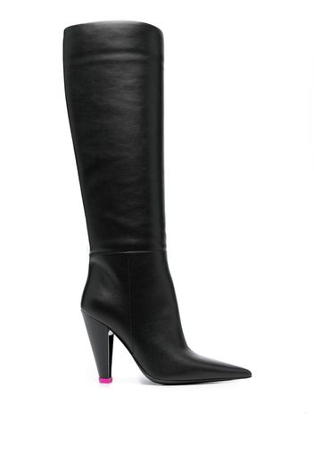 3juin Alexa 115mm leather boots - Nero