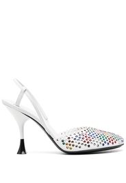 3juin crystal-embellished pumps - Bianco